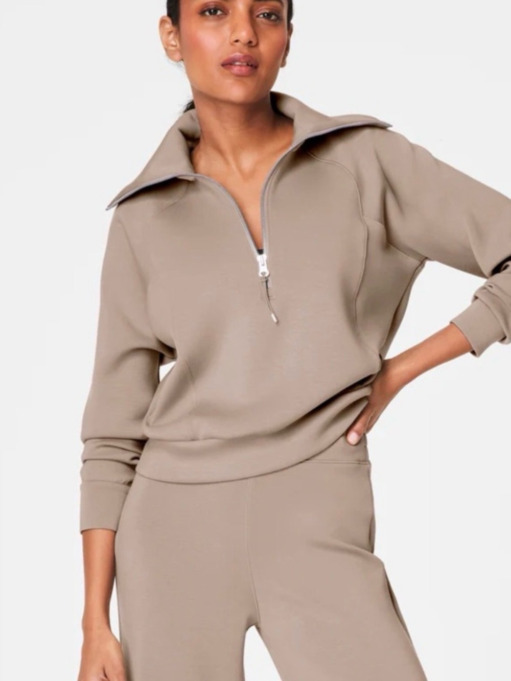 SPANX AirEssentials Half Zip Sweatshirt size XS